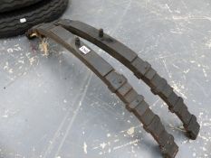 A PAIR OF HEALEY 3000 LEAF SPRINGS.