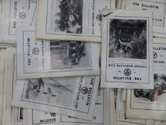 AN INTERESTING COLLECTION OF "THE BULLETIN" VINTAGE SPORTS CAR CLUB PUBLICATIONS.