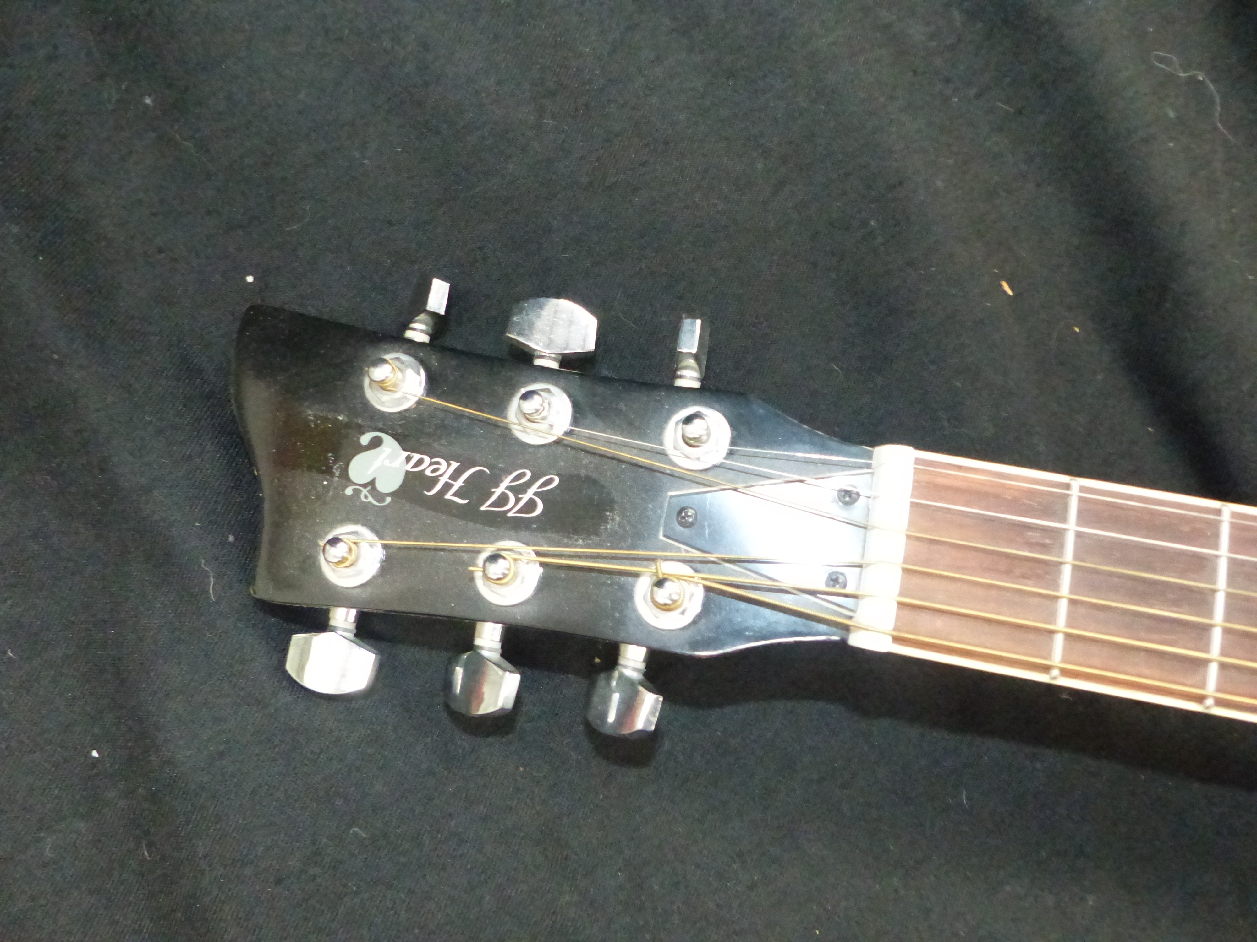 A JJ HEART ACCOUSTIC GUITAR, MODEL JJT-HEART/BK. - Image 3 of 7