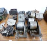 TWELVE VARIOUS GRAMOPHONE MOTORS.