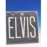 ELVIS PRESLEY SINGS ROCK N ROLL, A HIS MASTERS VOICE TWELVE TRACK LP, THE BLACK COVER INSCRIBED