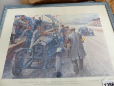 A GROUP OF TEN COLOUR MOTOR RACING PRINTS AFTER DANIEL PICOT.