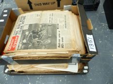 A LARGE QUANTITY OF VINTAGE MOTOR CYCLE NEWS, SOME DATING FROM THE 1970S