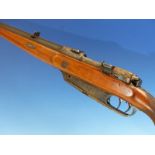 RIFLE- FAC REQUIRED- CARL BRESSEL MANNLICHER 7.8 X 57 BOLT ACTION SPORTING RIFLE WITH DOUBLE SET