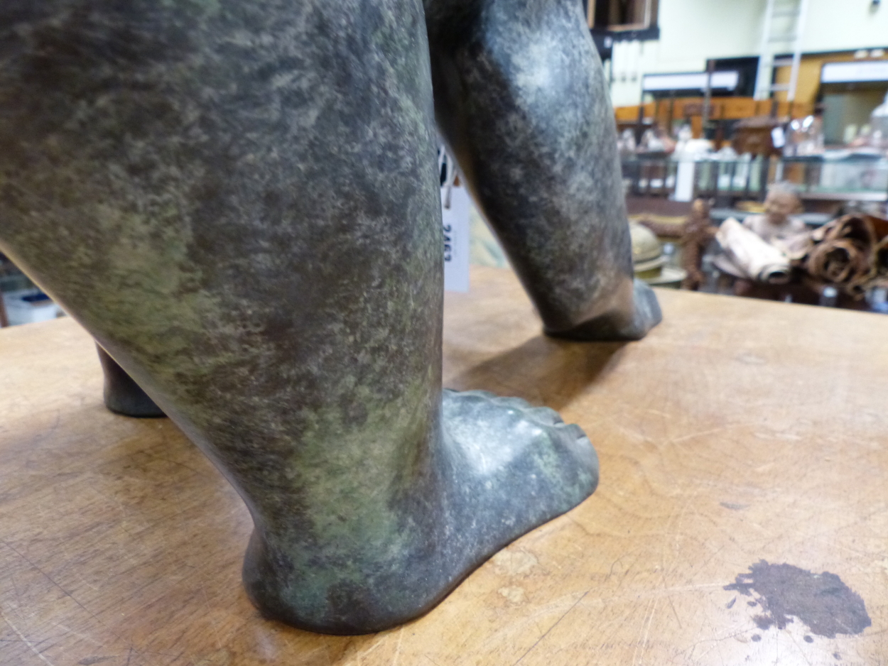 JONATHAN KNIGHT (1959-) ARR. PATINATED BRONZE OF A POLAR BEAR WALKING. SIGNED AND MONOGRAMED, - Image 12 of 17