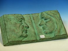 AN INTERESTING BRONZE SCULPTURE PLAQUE SIGNED NETTON