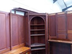 AN EXTENSIVE CARVED AND PANELLED WALNUT ARCHITECTURAL ROOM INTERIOR IN THE GEORGIAN TASTE,