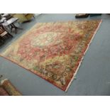 A PERSIAN CARPET OF CLASSIC DESIGN 390 x 300cms.