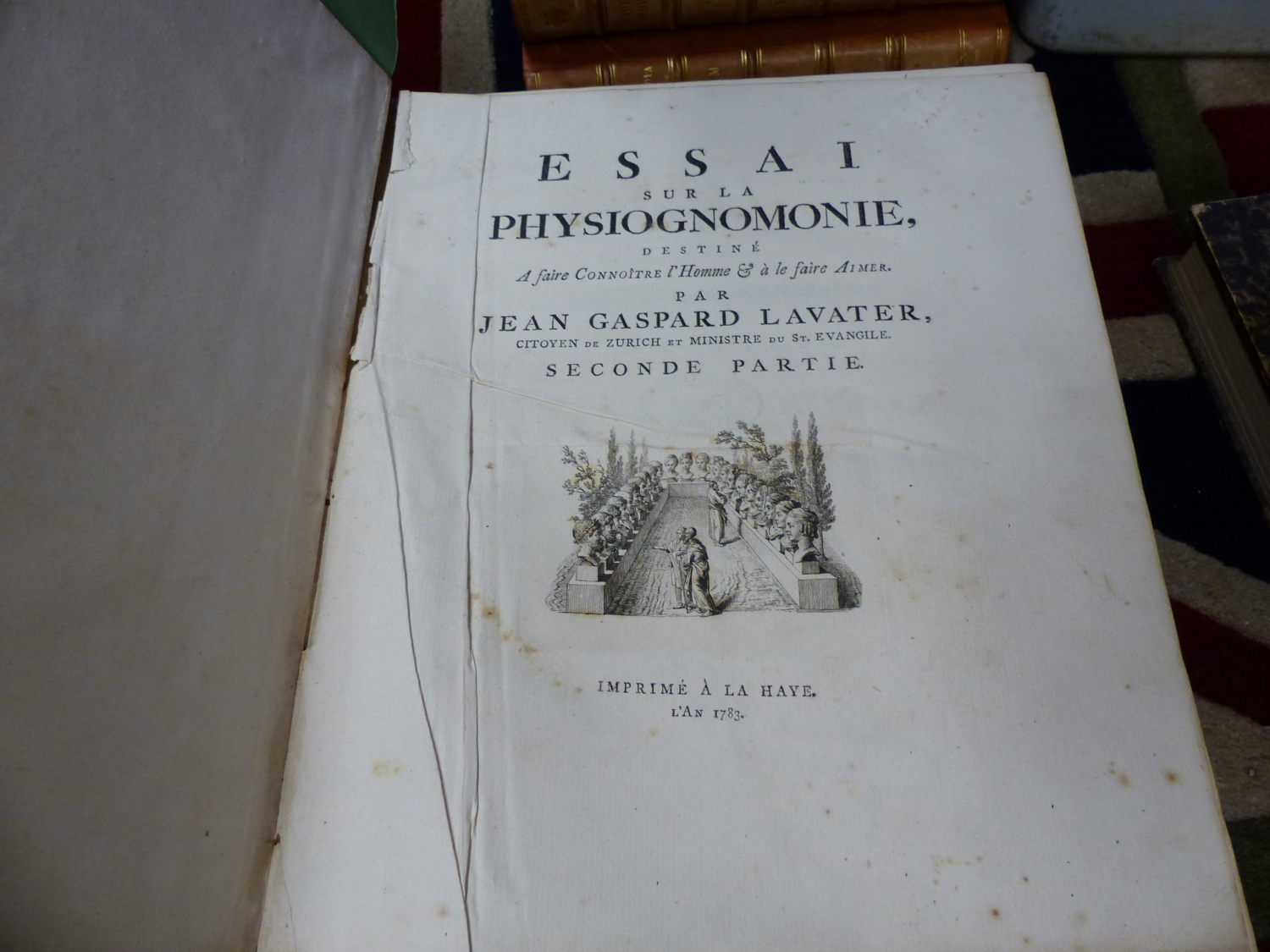 JEAN GASPARD LAVATER, ESSAI SUR LA PHYSIOGNOMONIE, THREE VOLUMES, THE LATTER TWO DATED 1783 AND - Image 4 of 14