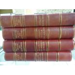 SPORTING LIFE, BRITISH HUNTS AND HUNTSMEN, FOUR VOLUMES 1908-1911, LARGE QUARTO, QUARTER BOUND IN