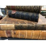 A COLLECTION OF BOOKS RELATING TO RELIGION TO INCLUDE WILLOUGHBYS BIBLE, 1772, COTELERIUS ON THE