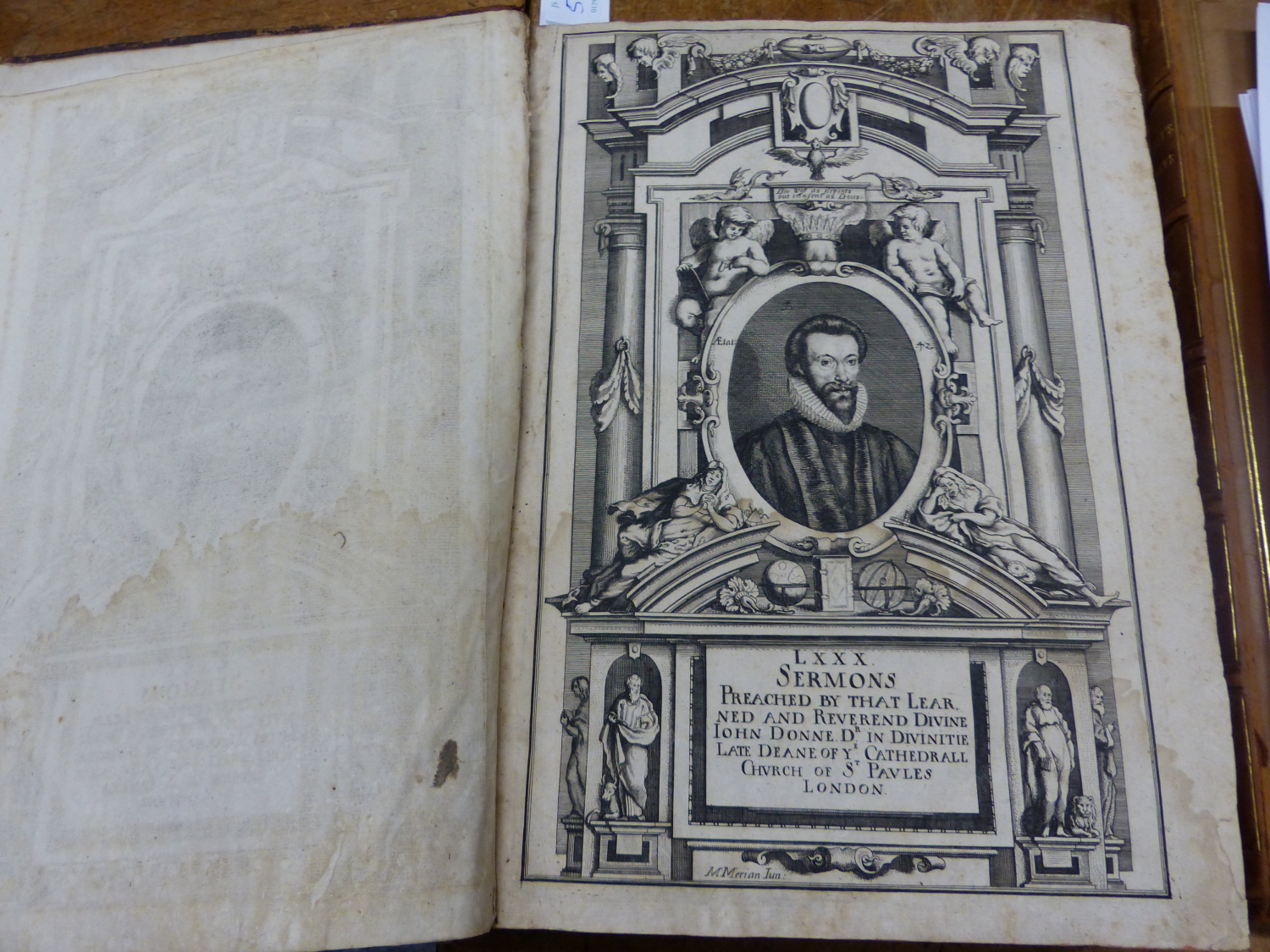 BOOK-LXXX SERMONS PREACHED BY THAT LEARNED AND REVEREND DIVINE. JOHN DONNE PUBLISHED BY PRINTED [ - Image 11 of 14