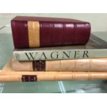 BARTH, MACK AND VOS, WAGNER, HAREWOOD, KOBBES COMPLETE OPERA BOOK, 1969 AND TWO VELLUM QUARTER BOUND