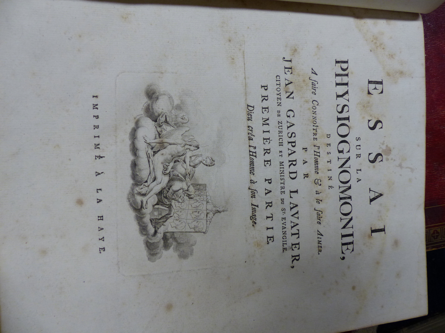 JEAN GASPARD LAVATER, ESSAI SUR LA PHYSIOGNOMONIE, THREE VOLUMES, THE LATTER TWO DATED 1783 AND - Image 7 of 14