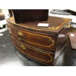 A VINTAGE CASED CHESS SET, TOGETHER WITH A VICTORIAN OVAL PAPIERMACHE TRAY AND A TIN DECORATED TWO