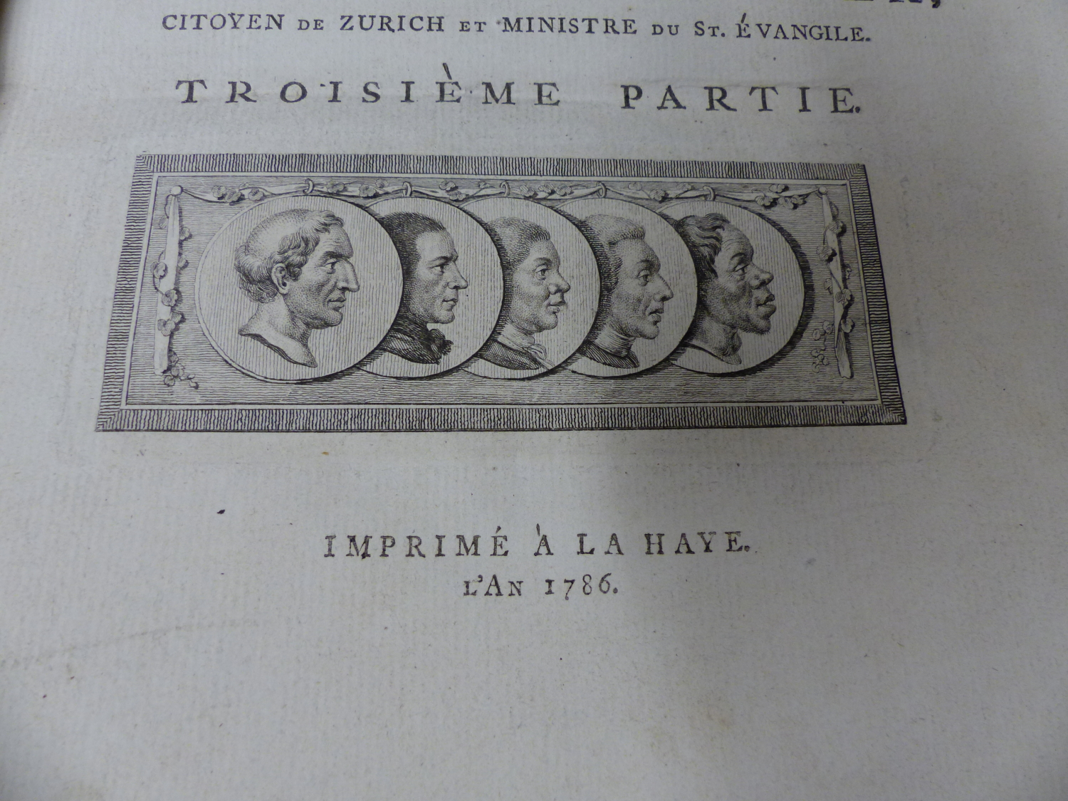 JEAN GASPARD LAVATER, ESSAI SUR LA PHYSIOGNOMONIE, THREE VOLUMES, THE LATTER TWO DATED 1783 AND - Image 13 of 14