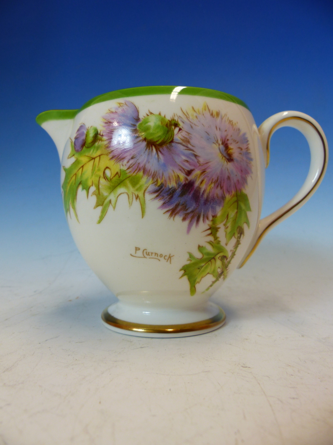 A ROYAL DOULTON GLAMIS THISTLE PATTERN TEA SET, THE TWELVE PLACE SETTINGS TO A DESIGN BY P - Image 7 of 22