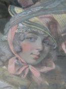 EARLY 19th.C.ENGLISH SCHOOL. PORTRAIT OF A LADY WEARING A BONNET, PASTEL. 50 x 38cms.