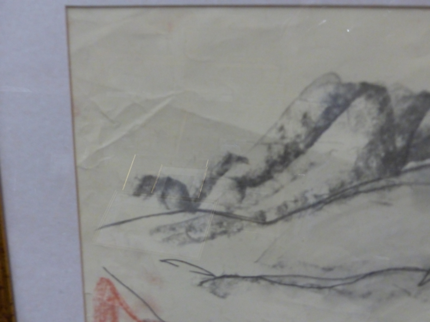 THREE 20th.C.FIGURE STUDIES, TWO INDISTINCTLY SIGNED OR INSCRIBED, WATERCOLOUR AND PEN AND INK. - Image 9 of 12