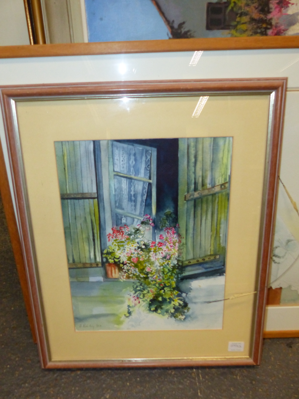 PAM TIPPETT (1950-). ARR. A STILL LIFE STUDY, SIGNED WATERCOLOUR. 36.5 x 27cms TOGETHER WITH TWO - Image 3 of 8