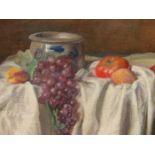 GEORGE WEISSBORT. (1928-2013). ARR. STILL LIFE, SIGNED. OIL ON CANVAS LAID DOWN. 46 x 55cms.