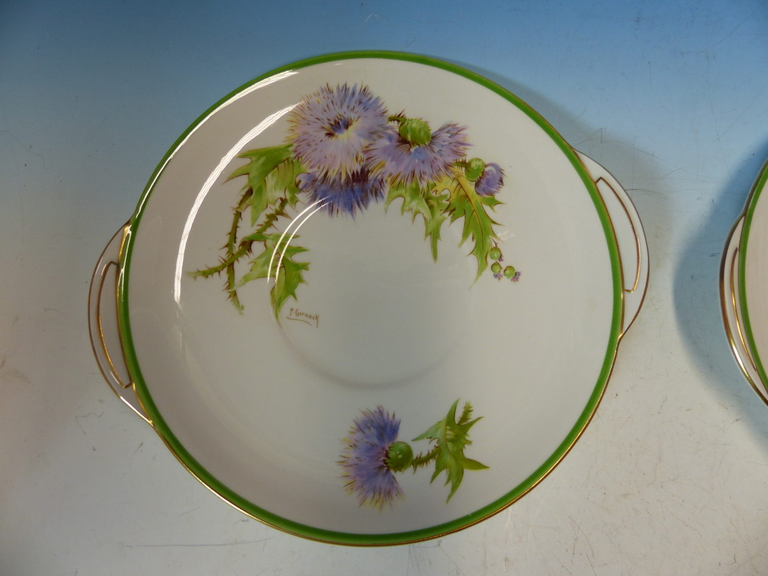 A ROYAL DOULTON GLAMIS THISTLE PATTERN TEA SET, THE TWELVE PLACE SETTINGS TO A DESIGN BY P - Image 18 of 22