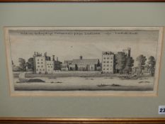 FIVE OLD MASTER TOPOGRAPHICAL PRINTS OF LONDON SCENES, SIZES VARY, UNIFORMLY FRAMED (5).