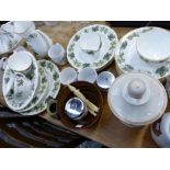 A ROYAL WORCESTER MATHON PATTERN TEA AND DINNER SERVICE AND OTHER CHINA ETC.