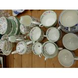 A MINTON HADDON HALL TEA SET ETC.