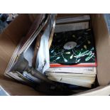 A LARGE BOX OF RECORDS.