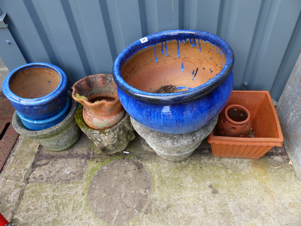 VARIOUS GARDEN PLANTERS.