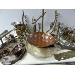 PLATED WARES, CANDLE STICKS ETC.