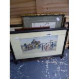 A PAIR OF PRINTS AFTER CECIL ALDIN, AND THREE OTHERS.