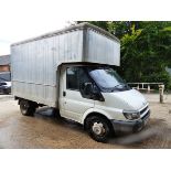 A FORD TRANSIT LUTON VAN, STARTS AND DRIVES WELL.
