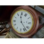 A VICTORIAN STYLE WALL CLOCK.
