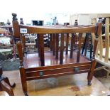 THREE ANTIQUE OCCASIONAL TABLES, A WINE TABLE, CANTERBURY AND A STAND.