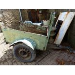 A WWII PERIOD AFS FIRE TENDER OR GENERATOR TRAILER.