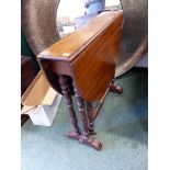 A VICTORIAN MAHOGANY SUTHERLAND TABLE.