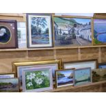 LARGE QUANTITY OF PAINTINGS.