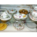 A QUANTITY OF PORT MERRION CHINA WARES, VICTORIAN PLATES AND TUREEN, OTHER CHINA ETC.