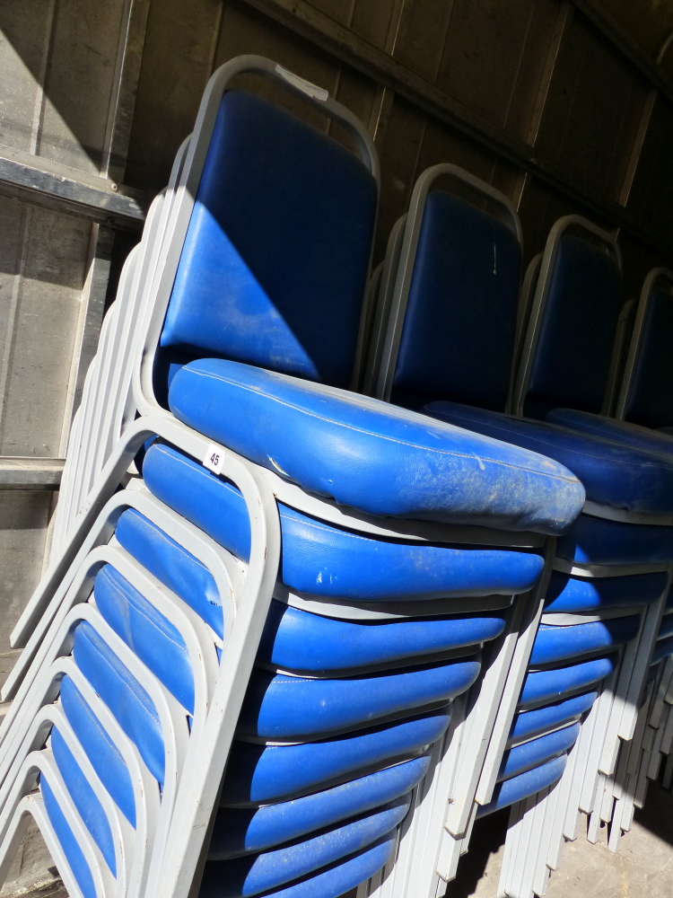 FORTY STACKING CONFERENCE CHAIRS. - Image 2 of 2