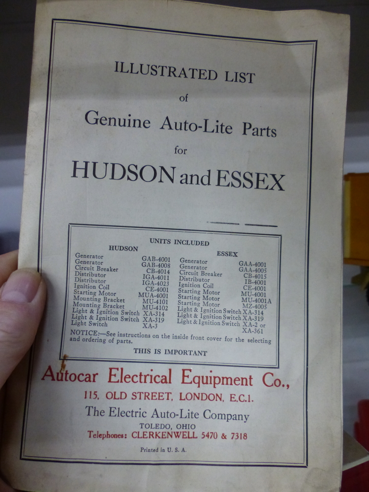 A RARE CLYNO CARS SPARE PARTS CATALOGUE, A HUDSON SUPER SIX PARTS LIST, AUSTIN AND BMC BROCHURES, - Image 2 of 7