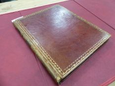 TITI LUCRETII CARI DE RERUM NATURA, BOOK 6, PRINTED BY JOHANNIS BASKERVILLE 1772, LEATHER BOUND