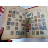 THREE ALBUMS OF WORLD STAMPS MAINLY 1930S - 1950S