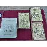 SIR ALFRED MUNNINGS, AN ARTISTS LIFE, THE SECOND BURST AND THE FINISH, EACH WITH DUST COVER TOGETHER