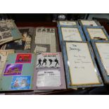 THE BEATLES- A COLLECTION OF 14 PERIOD SCRAP ALBUMS INCLUDING PHOTODRAPHS, CUTTING ANNOTATED