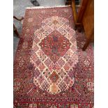 PAIR OF PERSIAN ISFAHAN RUGS. 210 x 135cms (2).