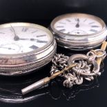 A VICTORIAN HALLMARKED SILVER OPEN FACE POCKET WATCH DATED FOR FIELDING BROS, PATENT LEVER DATED