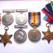 TWO FIRST WORLD WAR MEDALS AWARDED TO PRIVATE F BRAZIER OF THE RHODESIA REGT TOGETHER WITH FOUR