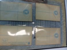 TWO "PENNY BLUE" REGISTERED LETTER ENVELOPES, UNUSED (4).